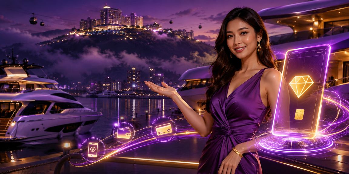 Pemain di Genting Highlands menggunakan aplikasi mudah alih 320d untuk akses kasino dan bonus VIP